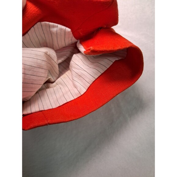 J.Crew Schoolboy Blazer 100% Linen Single Breasted Orange Pockets Size 2 - Picture 7 of 12